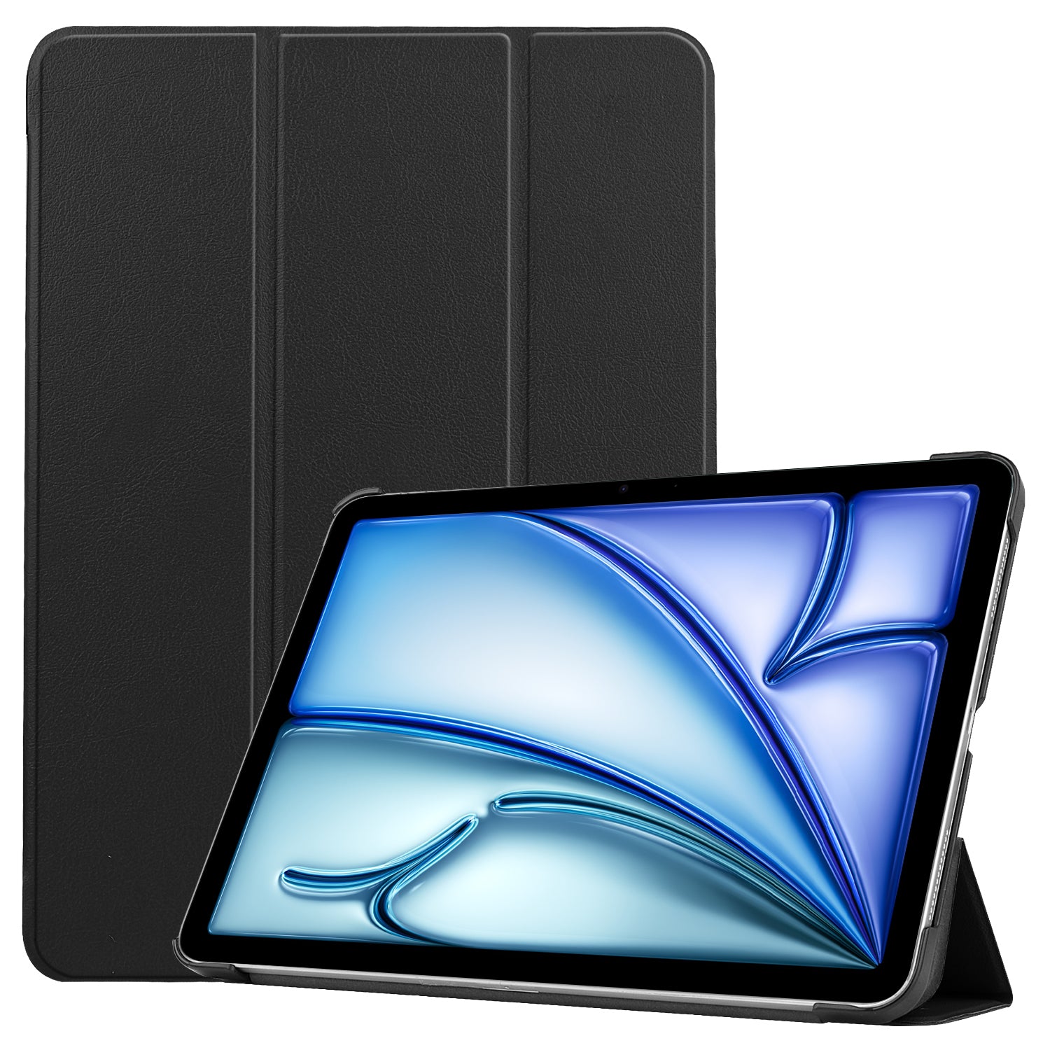 For iPad Air 11 (2024) Case PU Leather Protective Tri-fold Stand Smart Cover For iPad Air 11 (2024) Case PU Leather Protective Tri-fold Stand Smart Cover